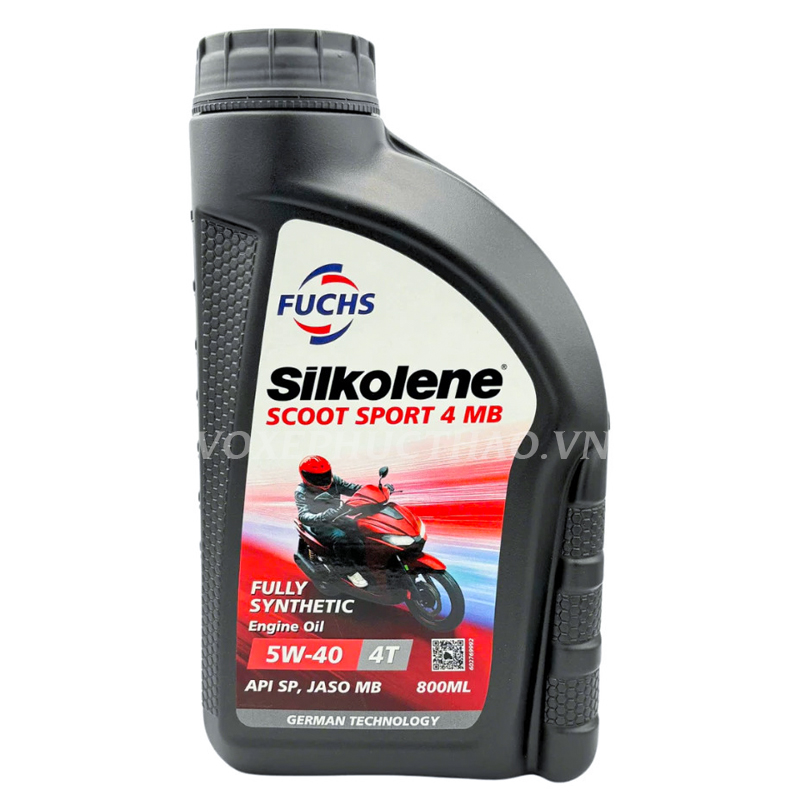 NHỚT FUCHS SILKOLENE SCOOT SPORT 4 MB 5W40 0.8L